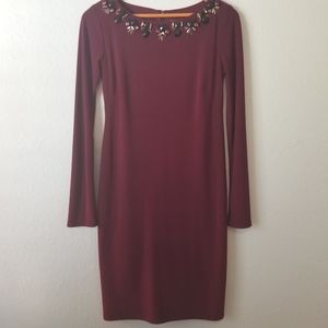 Vince Camuto Jeweled Sheath Dress